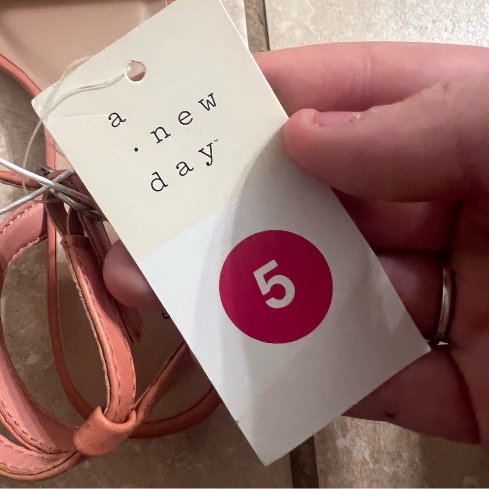 NWT A New Day Pink Delores Sandal Women’s Size 5 - Picture 6 of 7